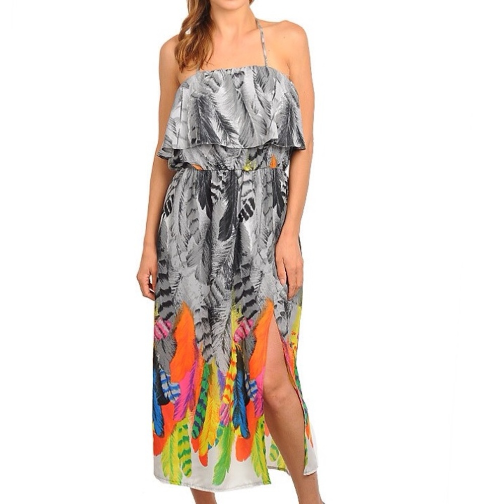 ‼️Last one‼️ Gray Multi color dress